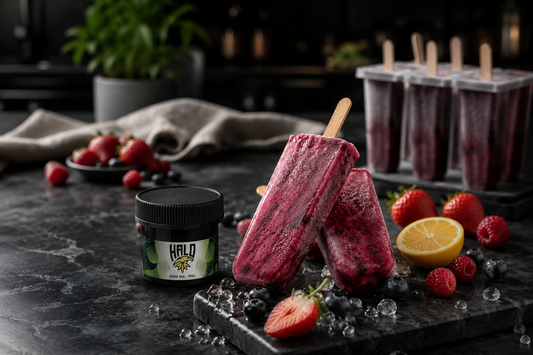 THC Mixed Berry Fruit Popsicles