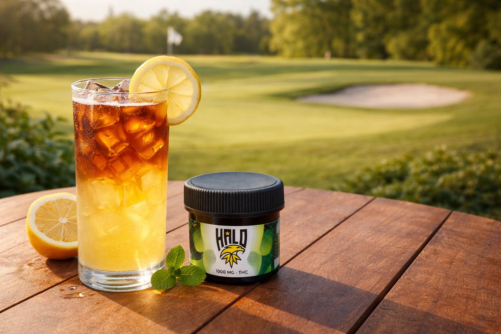 THC Arnold Palmer recipe made with Halo Drink Mix